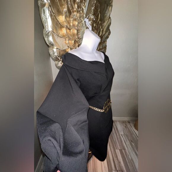 Donna Mizani Camilla off the shoulder dress, bell sleeves - Picture 8 of 13